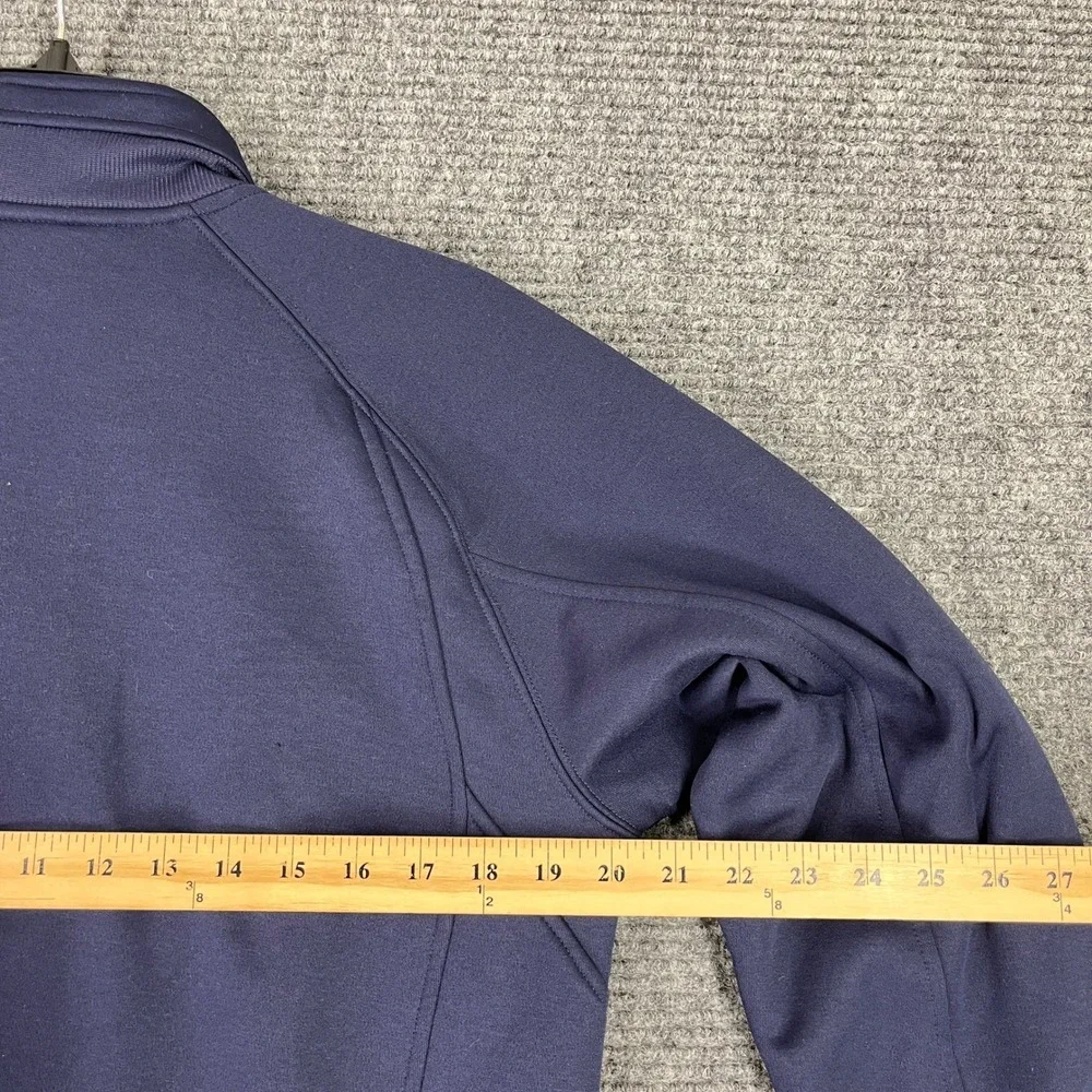 Under Armour Full Zip Track Jacket Mens S Fleece Lined Mock Neck Active Training